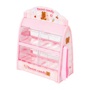 Candy Storage Box 4 Drawer Pink