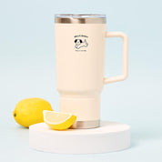 Big Tumbler with Handle (770ml) - 'Hello Buddy' Puppy