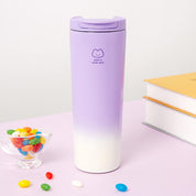 Gradient Tumbler (450ml) - Purple Bear