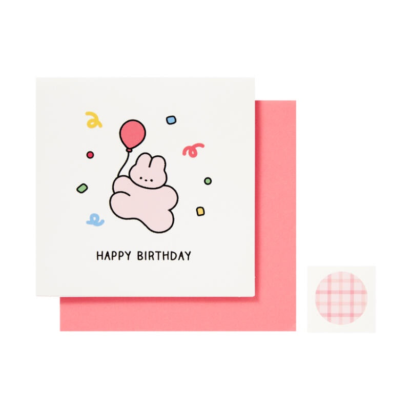 Card Happy Birthday Rabbit Pop-Up