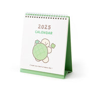 2025 Desk Calendar - Happy Turtle Clover (Green)