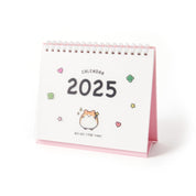 2025 Transparent Cover Desk Calendar - Magic Hamster (Pink)