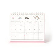 2025 Transparent Cover Desk Calendar - Magic Hamster (Pink)