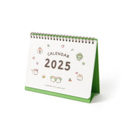 2025 Transparent Cover Desk Calendar - Lucky Hamster (Clover)