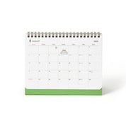 2025 Transparent Cover Desk Calendar - Lucky Hamster (Clover)