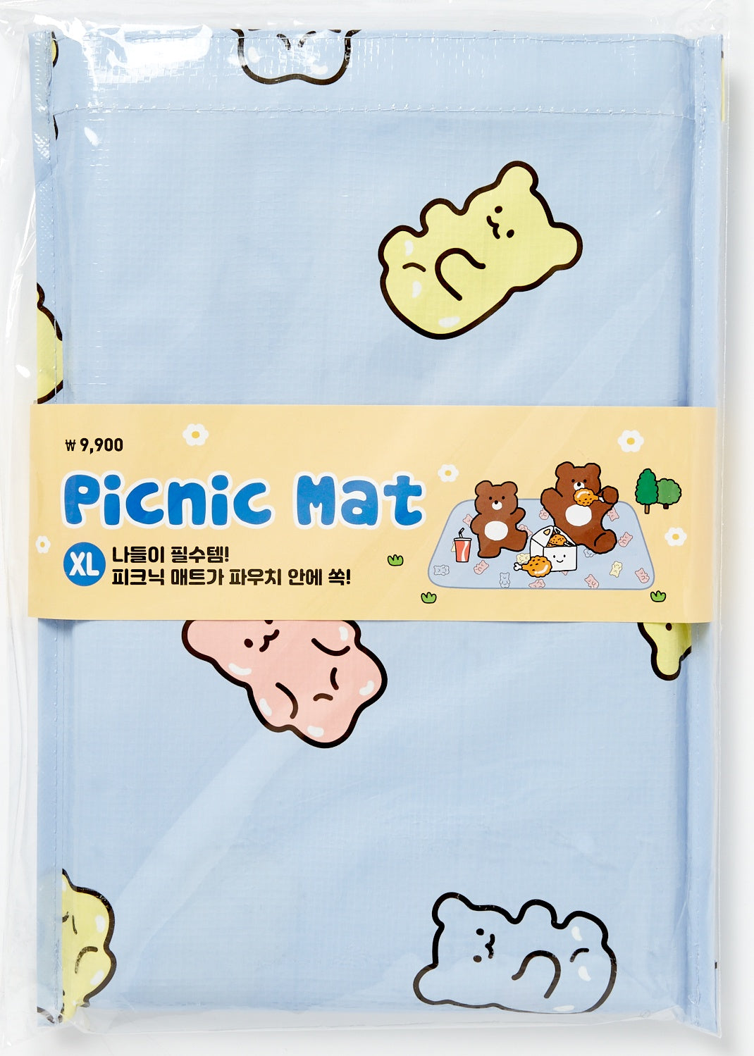 Picnic Mat with Pouch Jelly Bear (XL)