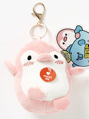 KEYRING I LOVE YOU FAT GUIN PINK