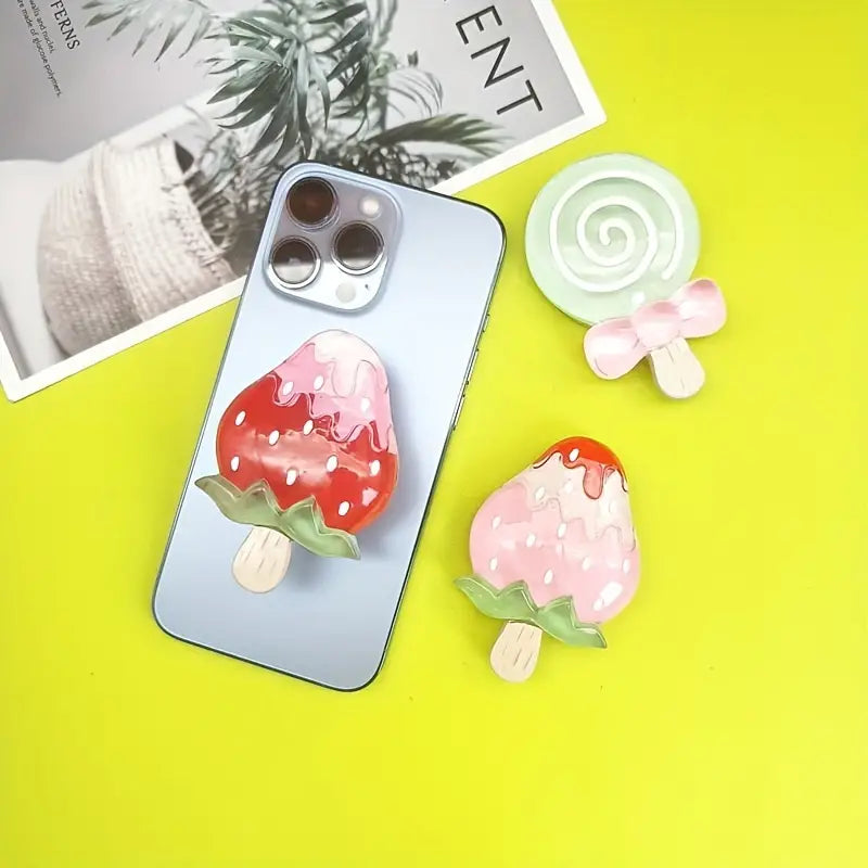 Phone Grip Strawberry