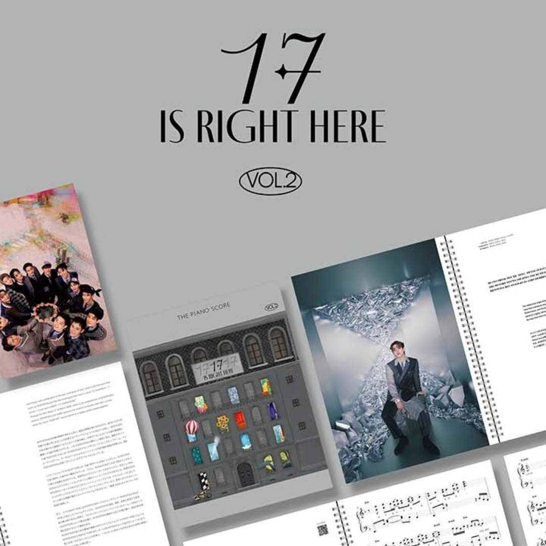 [Pre-Order] The Piano Score - Seventeen '17 Right Here' SET (Vol. 1 & 2)