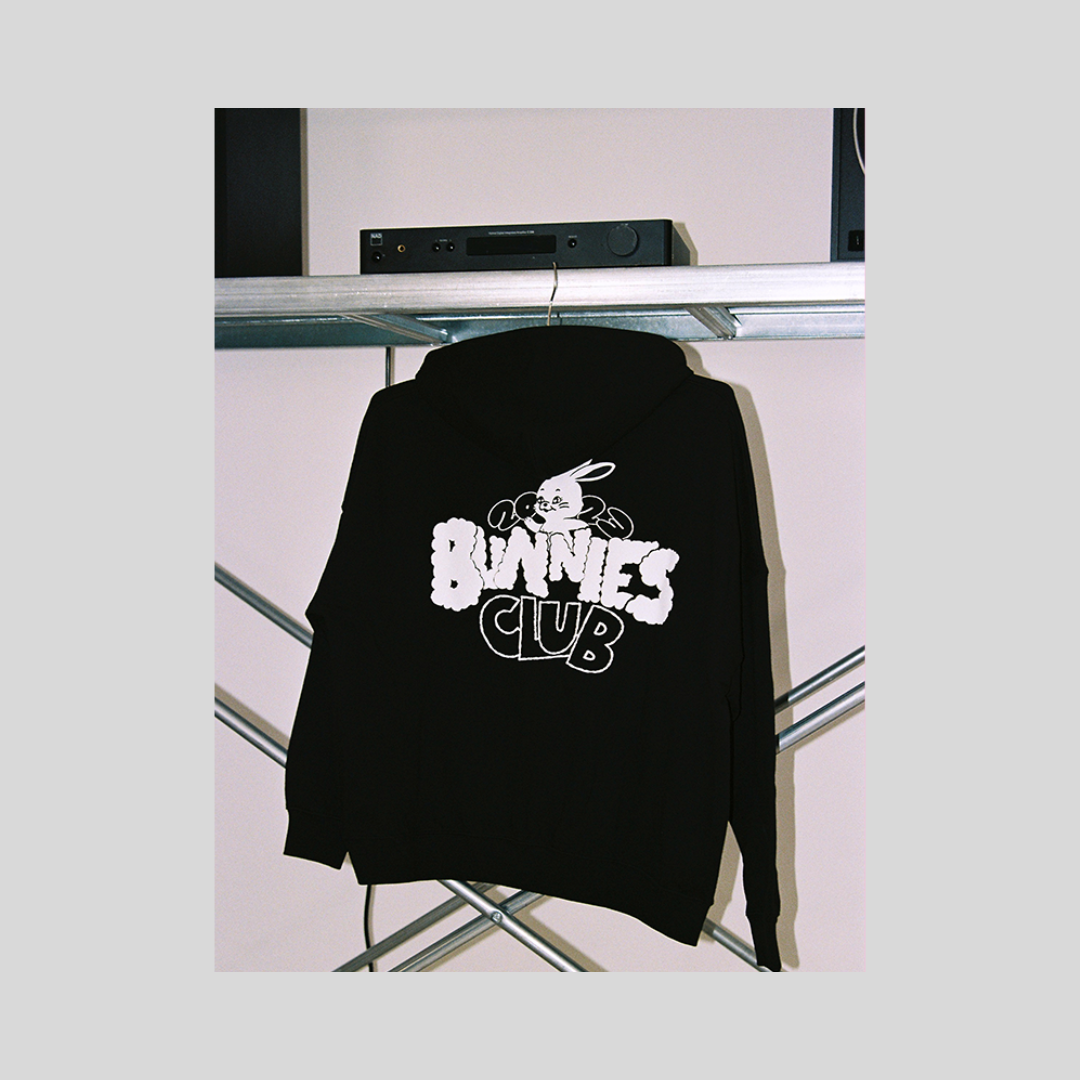 NewJeans Bunnies Club Hoodie Black – Amuse Ground