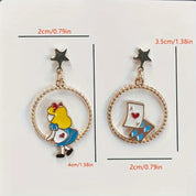 Earrings Alice in Wonderland