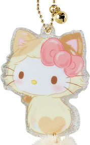 Bag Charm Sanrio Acrylic Cat with Tail (Love Neko Neko) Hello Kitty