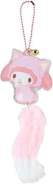 Bag Charm Sanrio Acrylic Cat with Tail (Love Neko Neko) KMy Melody