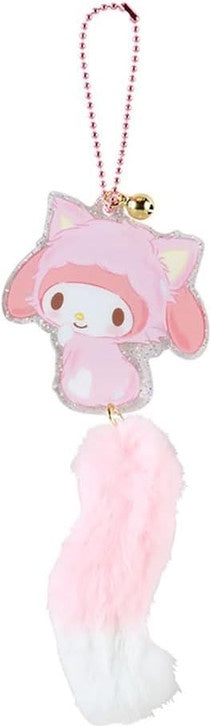 Bag Charm Sanrio Acrylic Cat with Tail (Love Neko Neko) KMy Melody