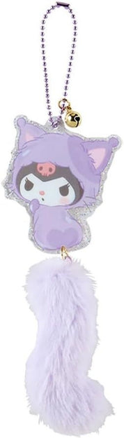 Bag Charm Sanrio Acrylic Cat with Tail (Love Neko Neko) Kuromi