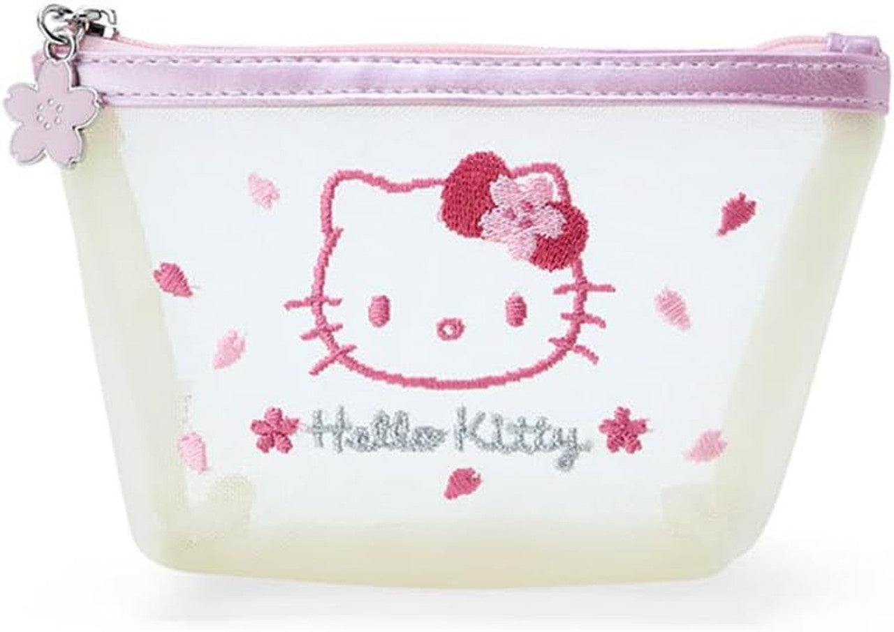 Sanrio Mesh Pouch Sakura Hello Kitty