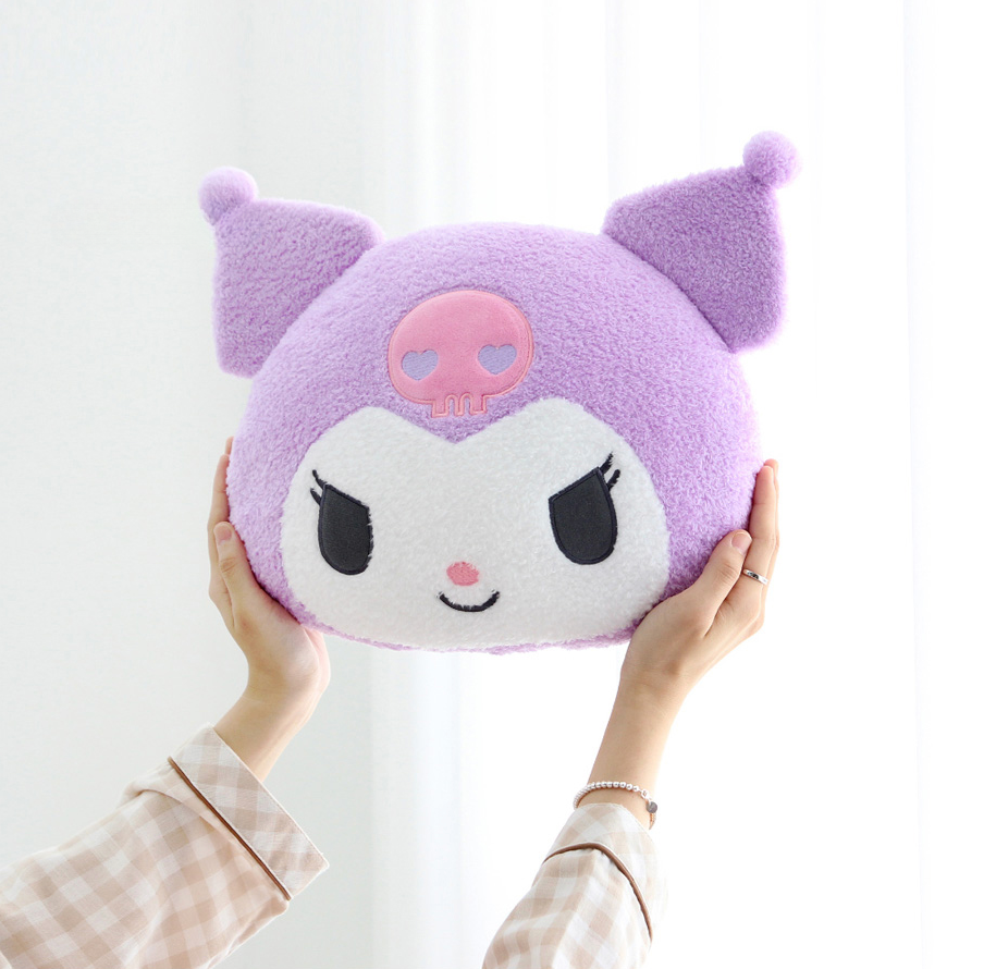 Sanrio 30cm Face Cushion - Kuromi