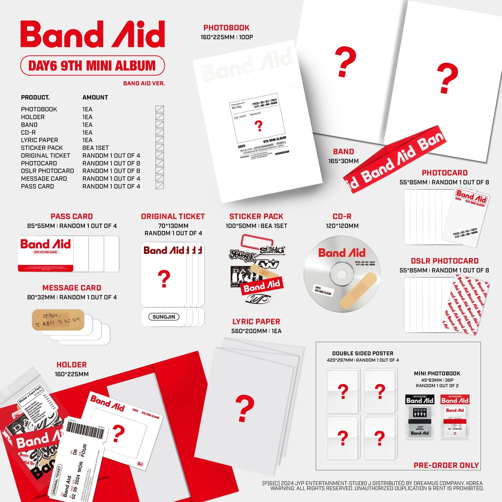 DAY6 - 9th Mini Album [BAND AID] (Photobook Ver.)