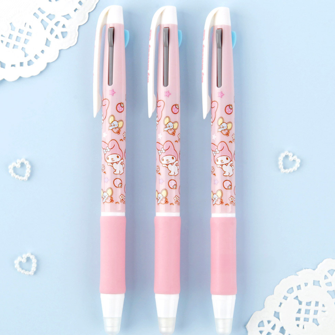 Sanrio Erasable 3-Color Ballpoint Pen - My Melody