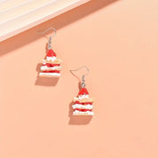 Earrings Dangle Strawberry Cake