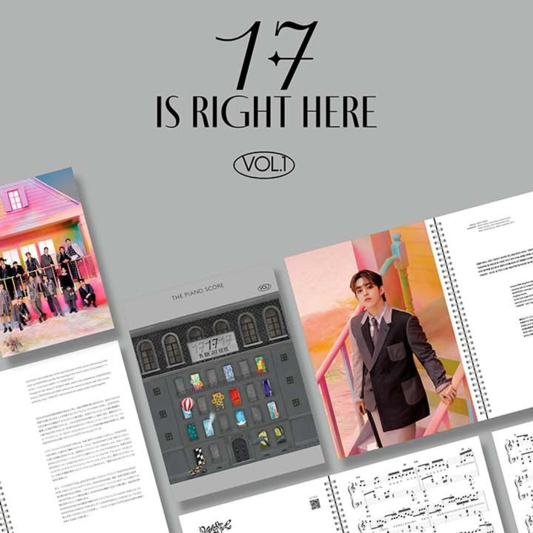 [Pre-Order] The Piano Score - Seventeen '17 Right Here' SET (Vol. 1 & 2)