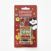 Mini Slot Machine Key Ring Gold