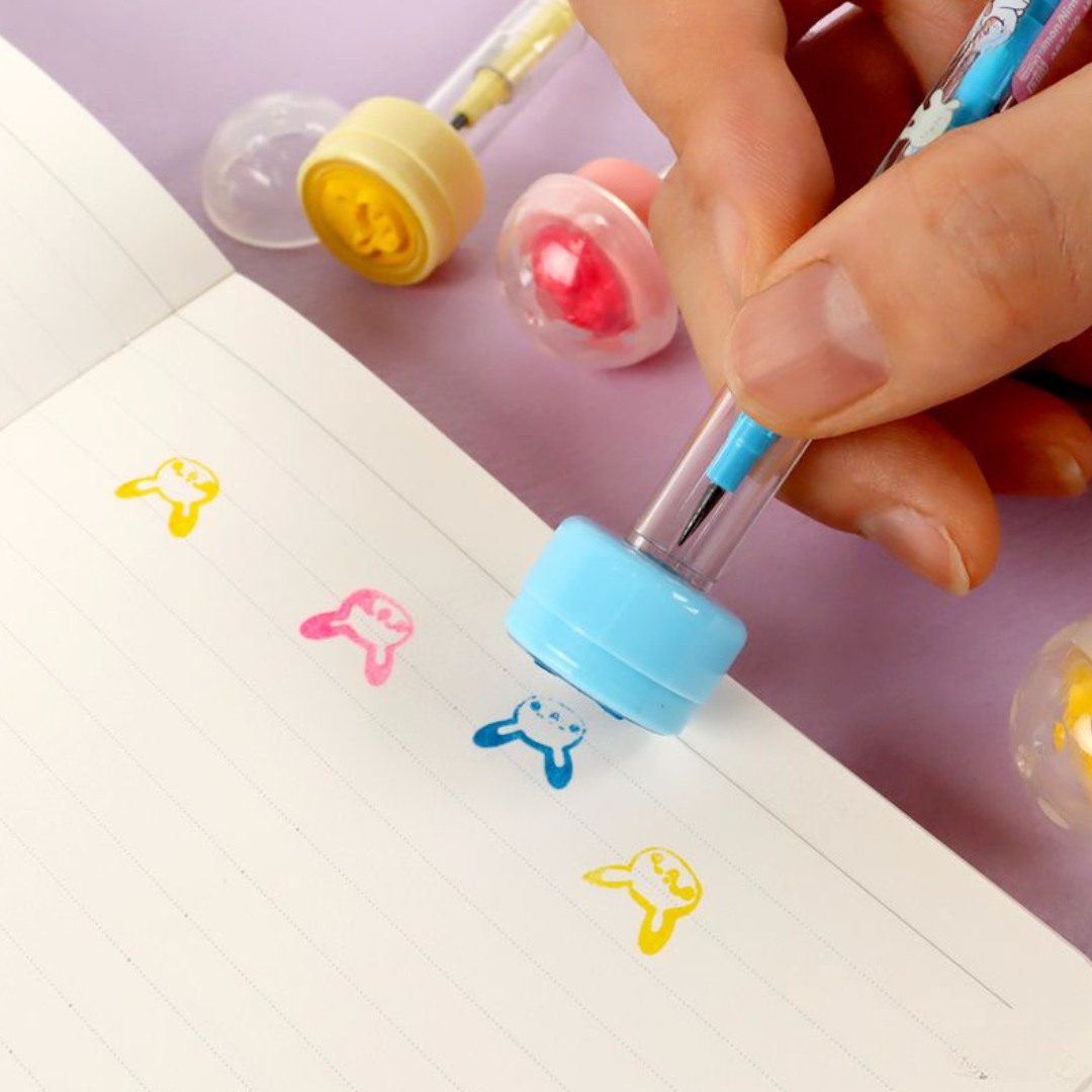 Pokemon Cartridge Pencil & Stamp