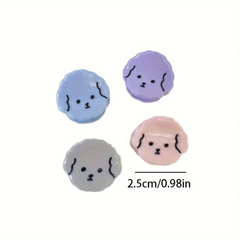 Mini Hair Clip Set of 2 Poodle