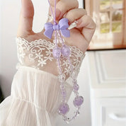 Phone Chain Clover Flower Bowknot