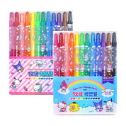 Sanrio Colour Pencil Set - 12pc (Random)