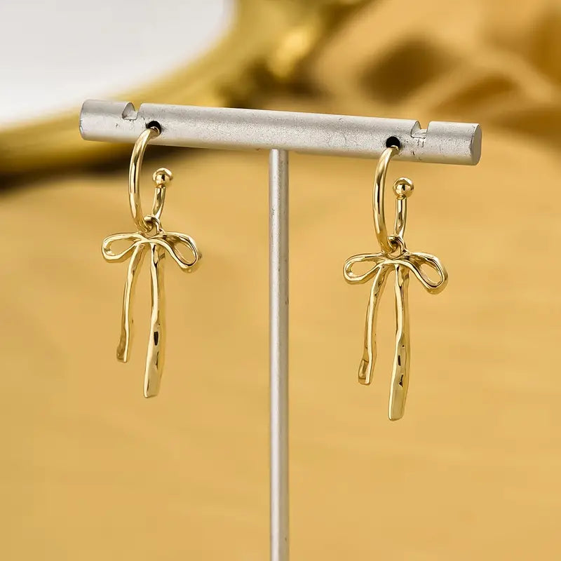 Earrings Golden Ribbon