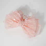 Coquette Pink Bow Hair Clip