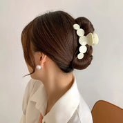 Hair Clip Glossy White