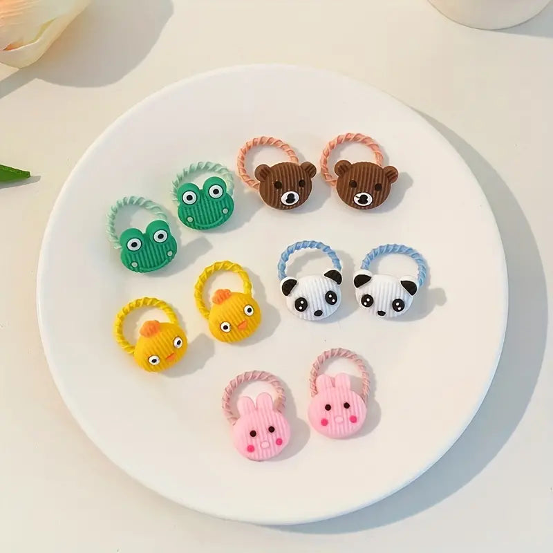 Mini Hair Tie Set of 5 Cartoon