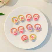 Mini Hair Tie Set of 5 Cartoon