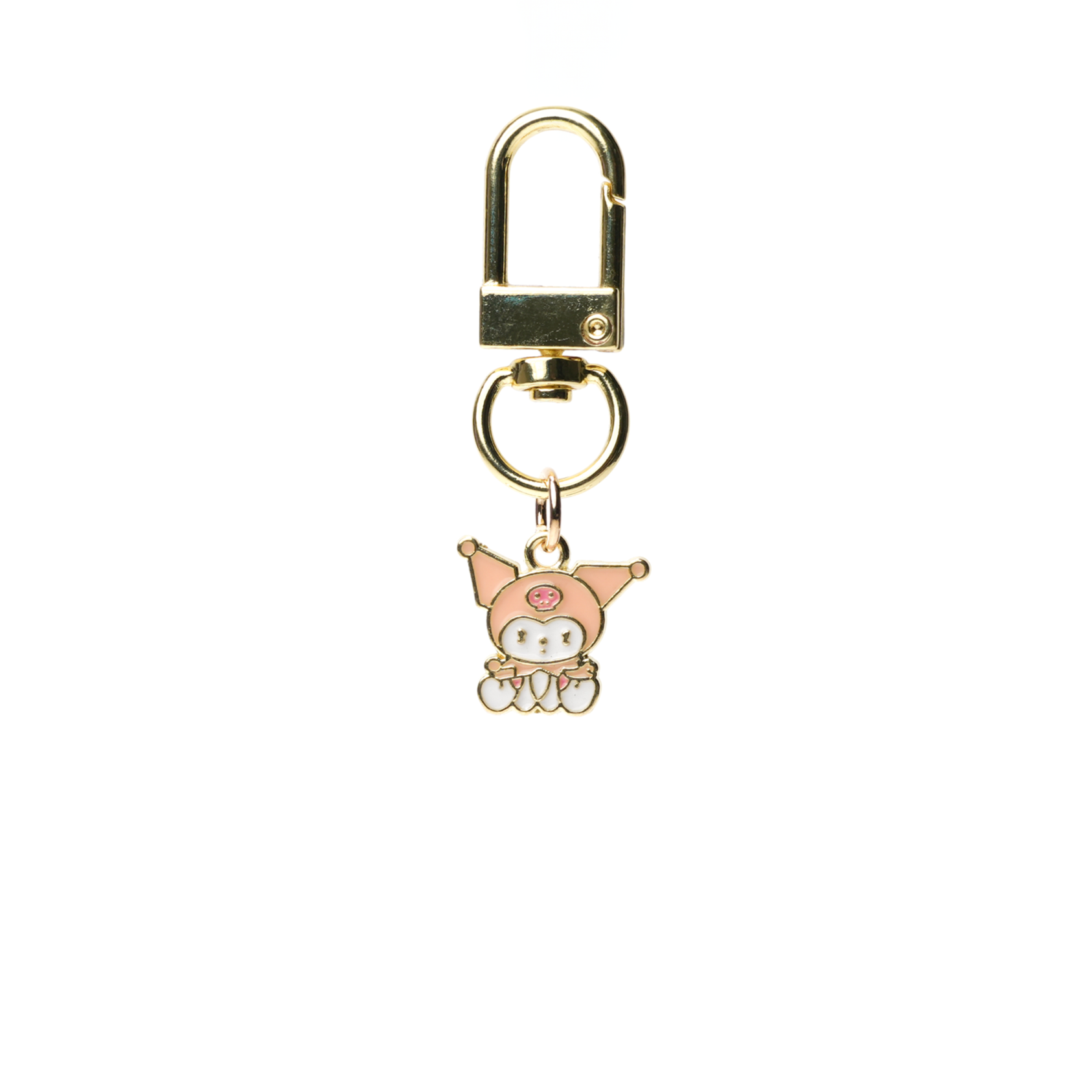 Key Ring Metal Sanrio Kuromi Sitting Pink Mini