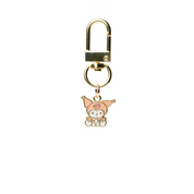 Key Ring Metal Sanrio Kuromi Sitting Pink Mini