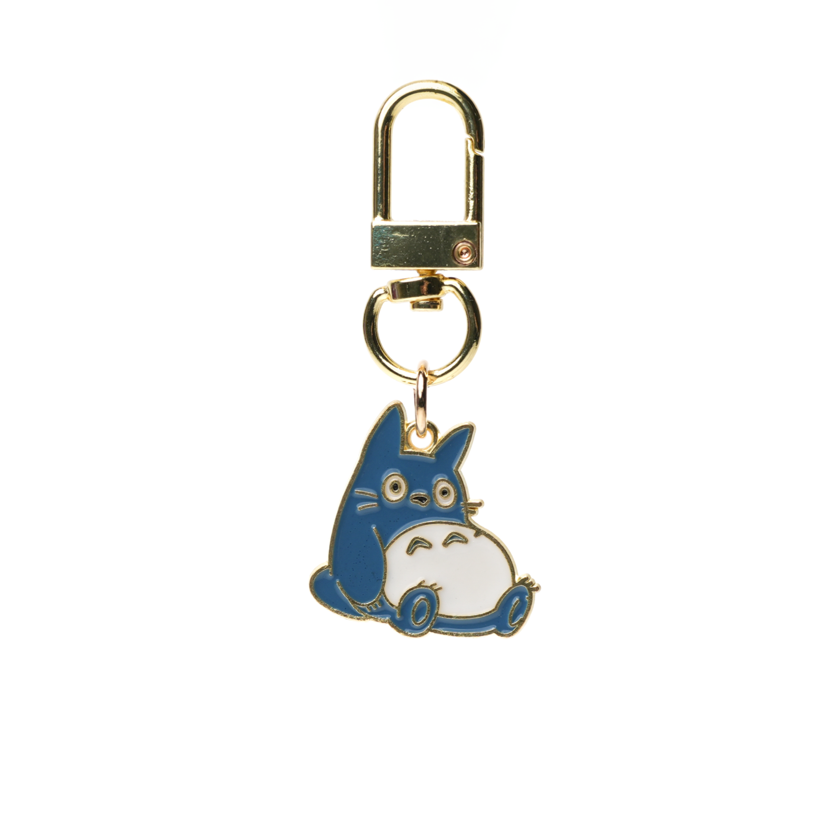 Key Ring Metal Totoro Blue Sitting