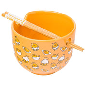 Gudetama 20oz Ceramic Ramen Bowl with Chopsticks