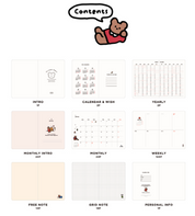 2025 Diary "My Bear Diary" Bear - Red