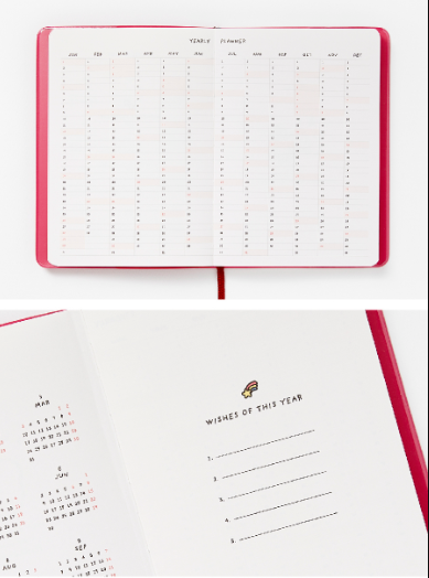 2025 Diary "My Bear Diary" Bear - Red