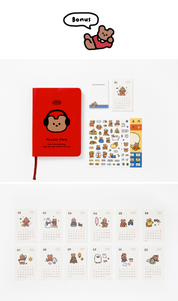 2025 Diary "My Bear Diary" Bear - Red