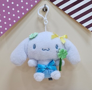 BAG CHARM SANRIO CINNAMOROLL CLOVER 13CM