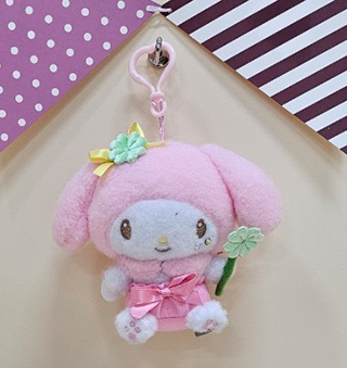 BAG CHARM SANRIO MY MELODY CLOVER 13CM