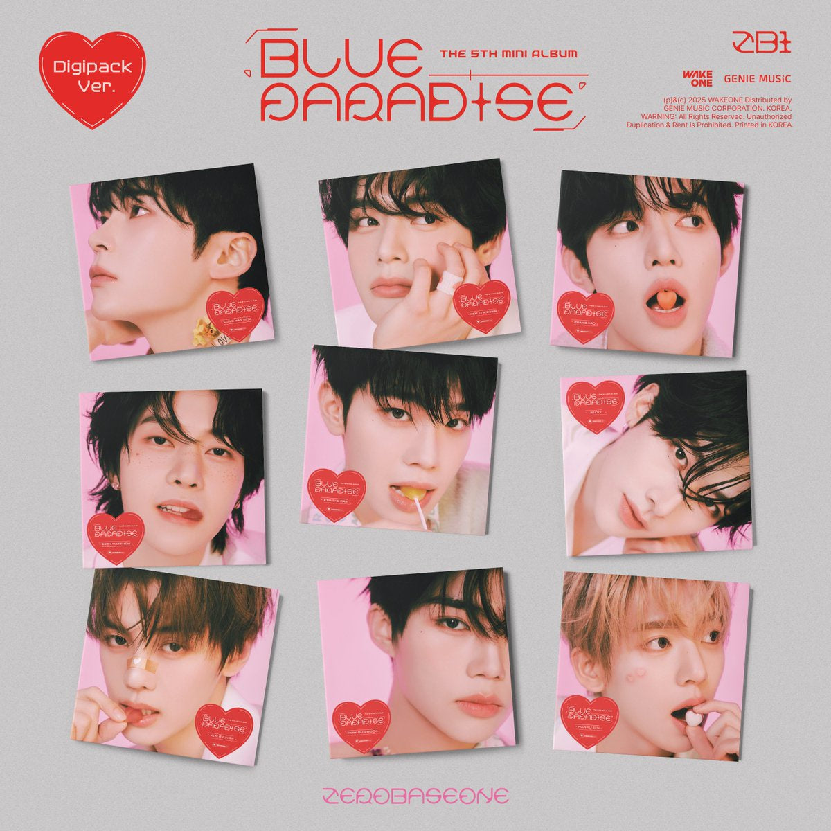 Zerobaseone 5th Mini Album "BLUE PARADISE" (Digipack Ver.)