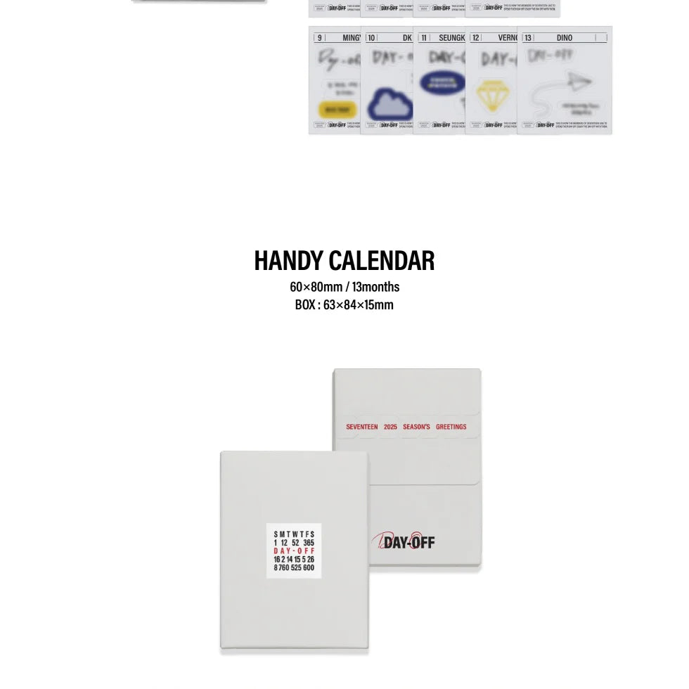 [Pre-Order] 2025 SEVENTEEN SEASON’S GREETINGS + WALL CALENDAR SET + Weverse Shop POB