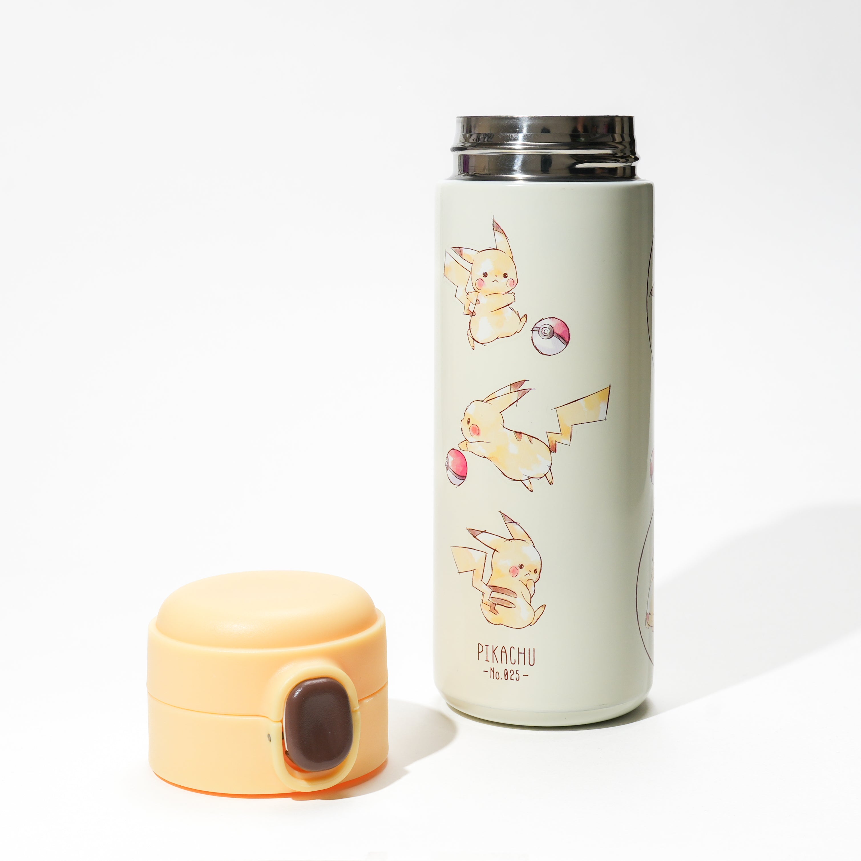 Stainless Steel Button Tumbler: Pikachu