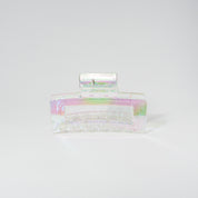 Iridescent Rectangle Medium Hair Clip