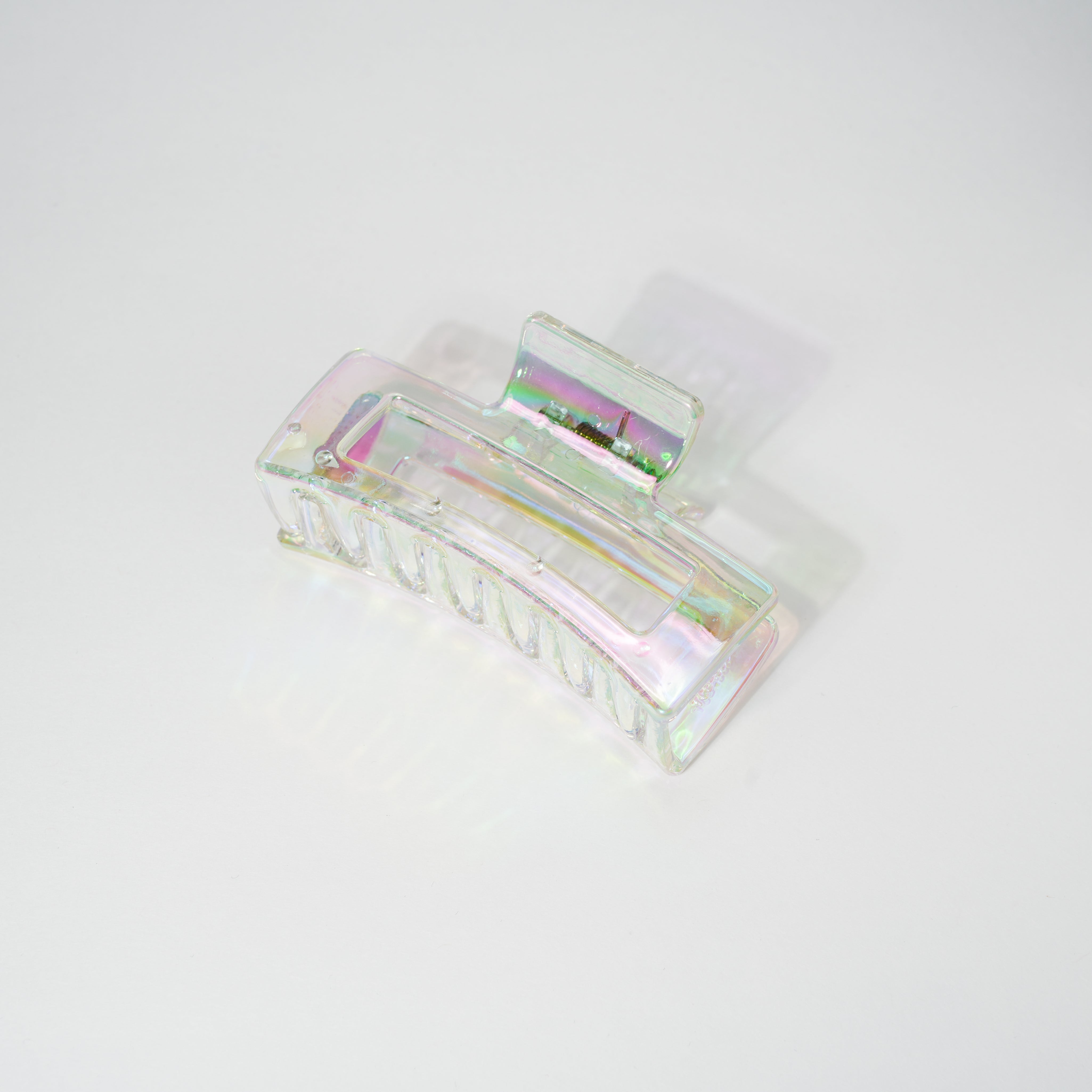 Iridescent Rectangle Medium Hair Clip