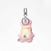 ID Photo Keyring Fluffy Rabbit